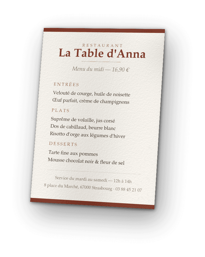 Flyer A5 — 14,8 × 21 cm
