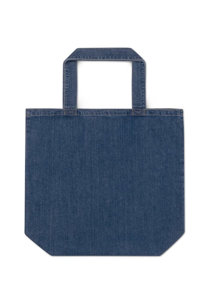 Tote bag denim bio Mantis M196 brodé