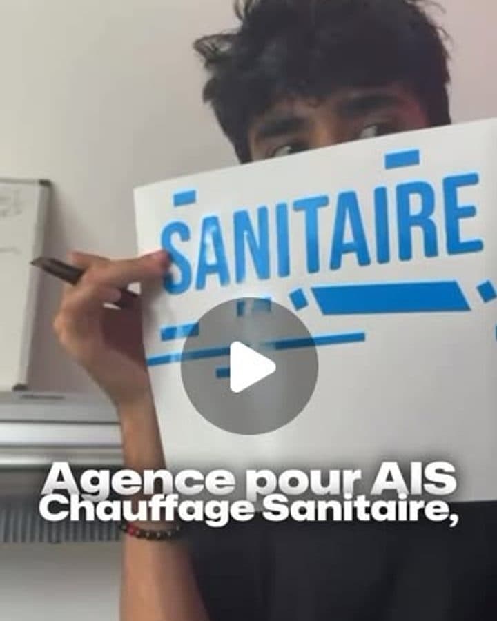 Réalisation HM Global pour AIS Chauffage Sanitaire — voir le réel Instagram