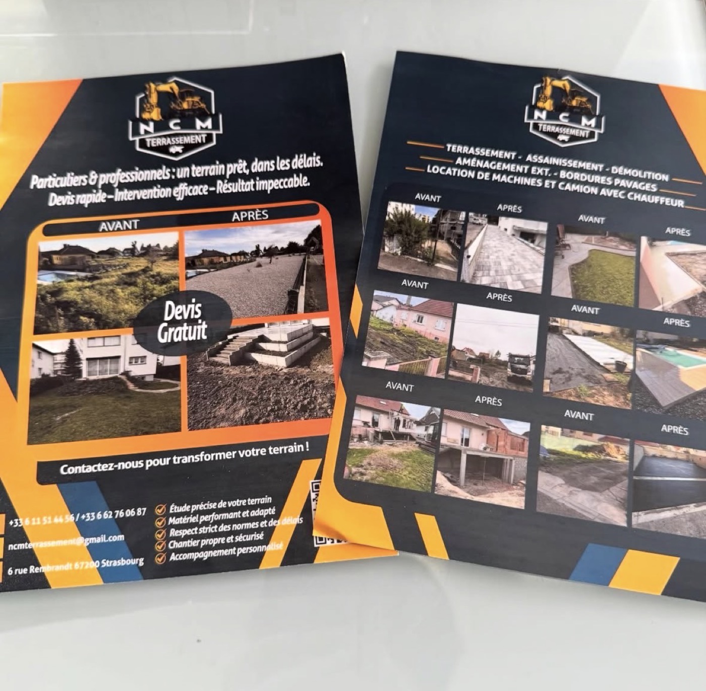 Flyers imprimés — client NCM