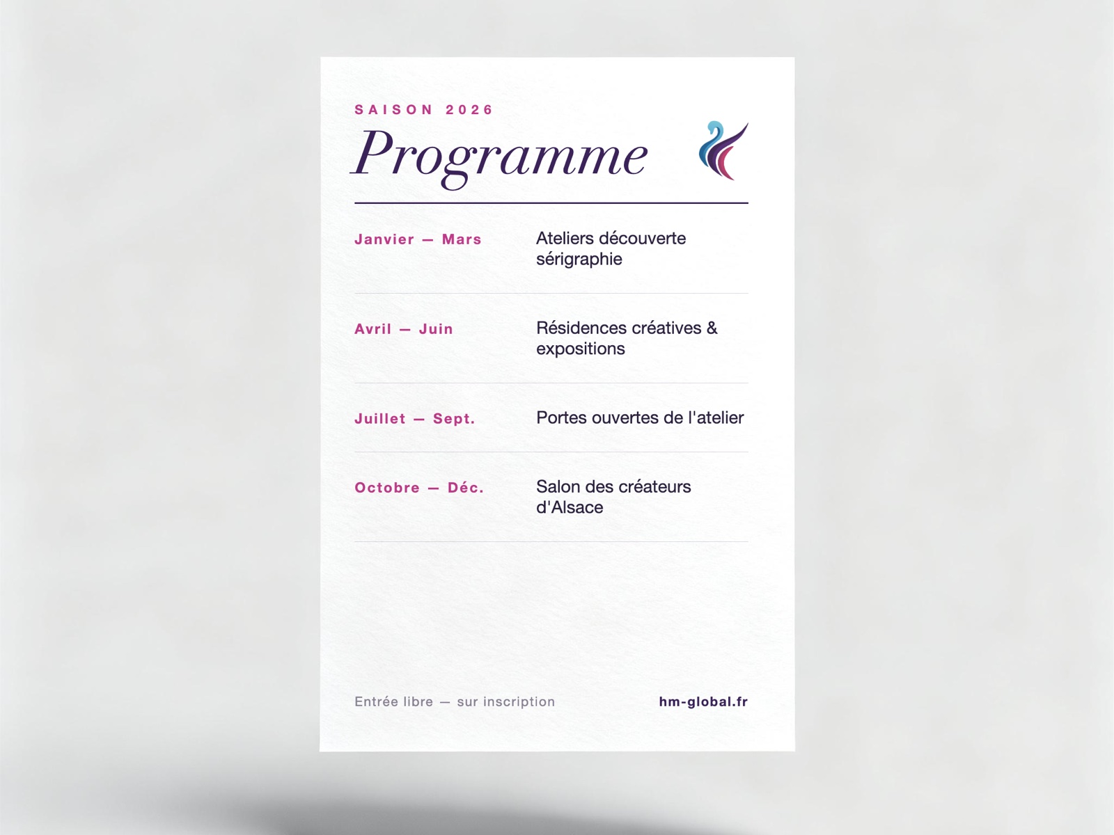 Flyer / dépliant A4 — 21 × 29,7 cm